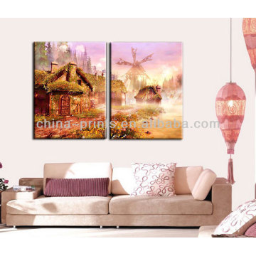 2015 New Design Dream House Canvas Printing Art